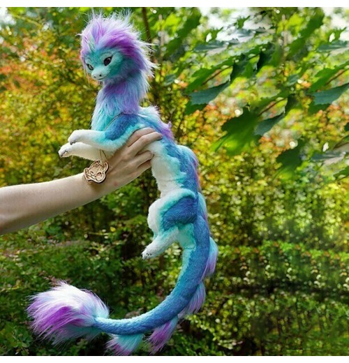 50cm/19.69in, Animal Dragon Plush Doll,  Blue Dragon Kids Toy Animal Doll,  For Children's Birthday Gifts Halloween Christmas Decoration Dolls,