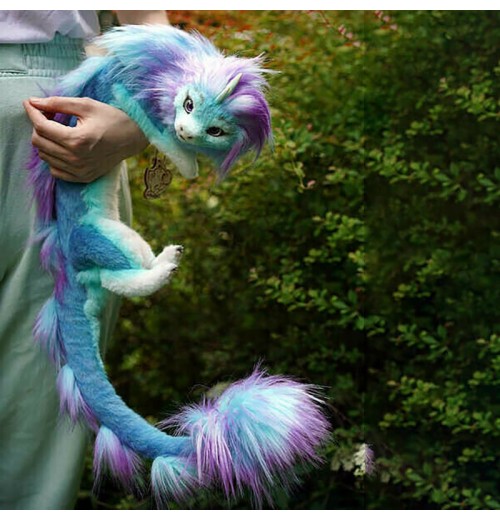 50cm/19.69in, Animal Dragon Plush Doll,  Blue Dragon Kids Toy Animal Doll,  For Children's Birthday Gifts Halloween Christmas Decoration Dolls,