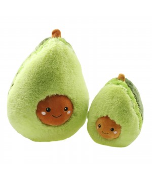 45cm/18'' Kawaii Avocado Plush Toy, Fruit Plant Cartoon Pillow Toys For Child, Soft Food Avocado Stuffed Doll For Kids Girls Xmas Gift