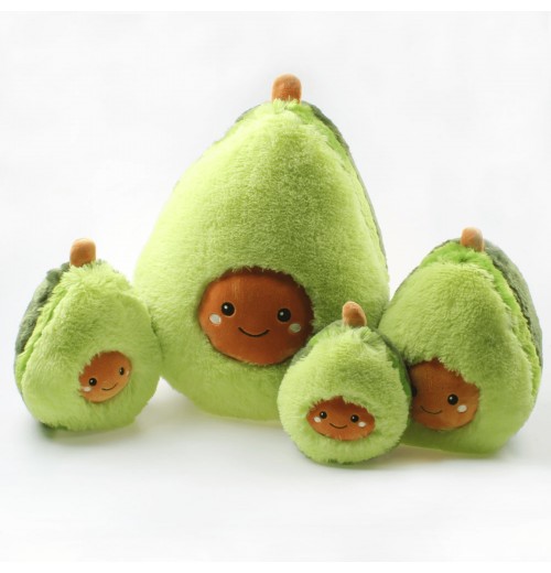 45cm/18'' Kawaii Avocado Plush Toy, Fruit Plant Cartoon Pillow Toys For Child, Soft Food Avocado Stuffed Doll For Kids Girls Xmas Gift